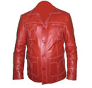 mens reddish style soft leather jacket
