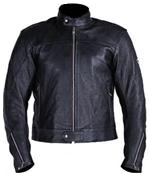 Full black colour motorcycle biker racing leather jacket