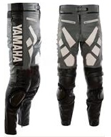 Yamaha Grey and Black Motorcycle Leather Pant