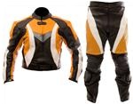 Dirt bike motocross leather suit 2 pc