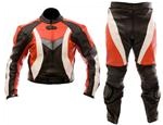 Dirt bike motocross two 2 piece leather suit