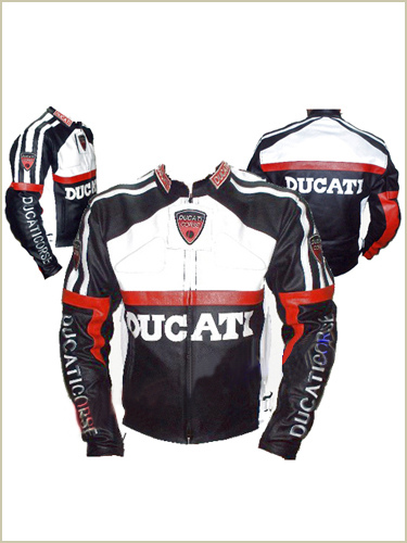 Ducati motorcycle racing leather jacket