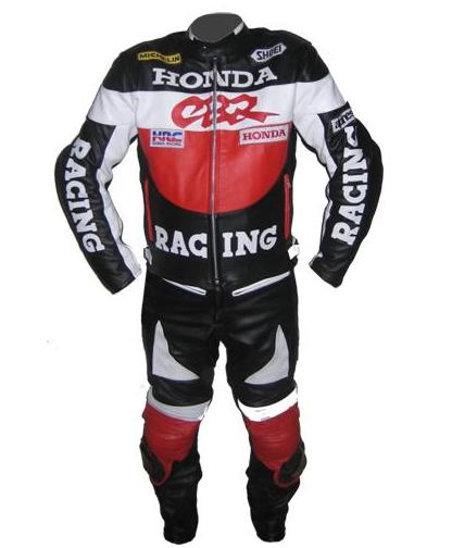 New Stylish "HONDA CBR" Brand  Motorbike Cow Hide Leather Suit