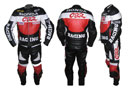HONDA CBR Biker Racing Leather Suit Red Black