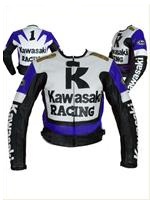 Kawasaki Racing blue white black color Motorcycle jacket