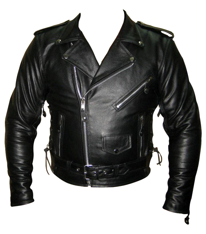 Men Classic TOP GRADE Motorbike Leather Jacket