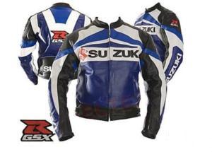 SUZUKI Brand GSXR Motorcycle Leather Jacket