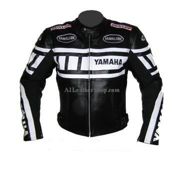Stylish Yamaha Motorcycle Racing Leather Jacket