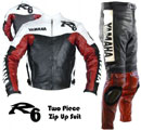 Yamaha R6 Motorcycle Racing Leather Suit
