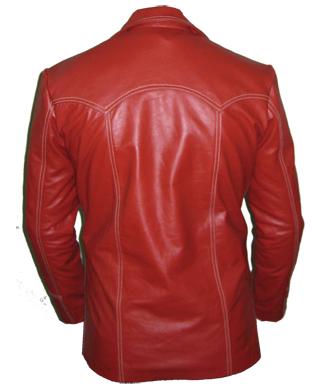 mens redish style soft leather jacket