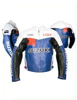 Motul Suzuki Motorcycle Racing Leather Jacket