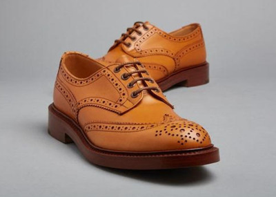 New Oxfords Tan Brown Brogue Wingtip Leather Lace Up Shoes