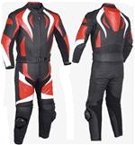 one 1 piece biker racing leather suit