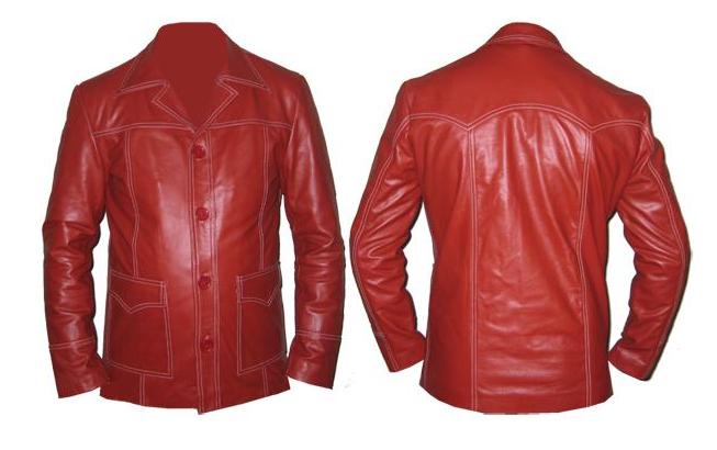 new redish style soft leather jacket 