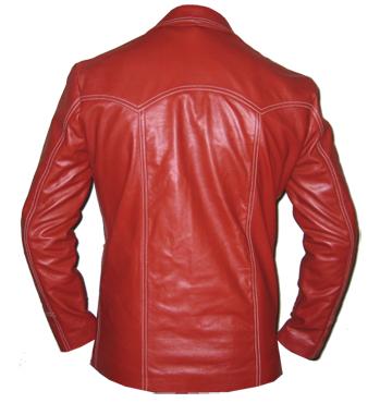 new redish style soft leather jacket 