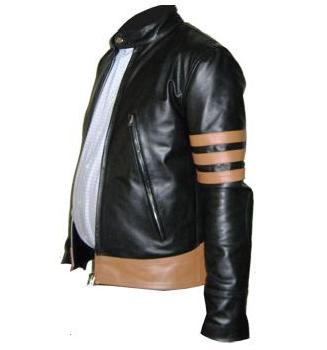 x-men style black soft leather jacket 