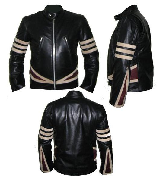 new  x-men style black soft aniline leather jacket