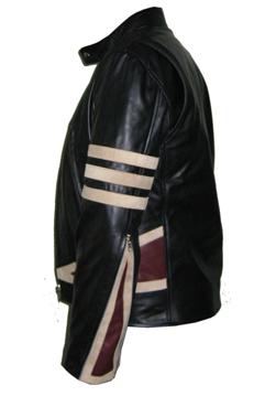 new  x-men style black soft aniline leather jacket