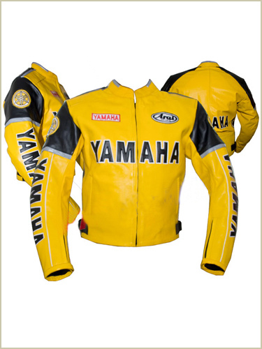 yamaha yellow color motorbike racing jacket